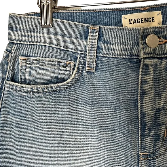 L'agence Adele Womens High Rise Crop Stove Pipe Jeans - Picture 8 of 16